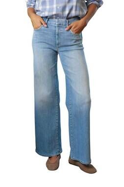 NEW FRANK & EILEEN long guacho jeans in light indigo